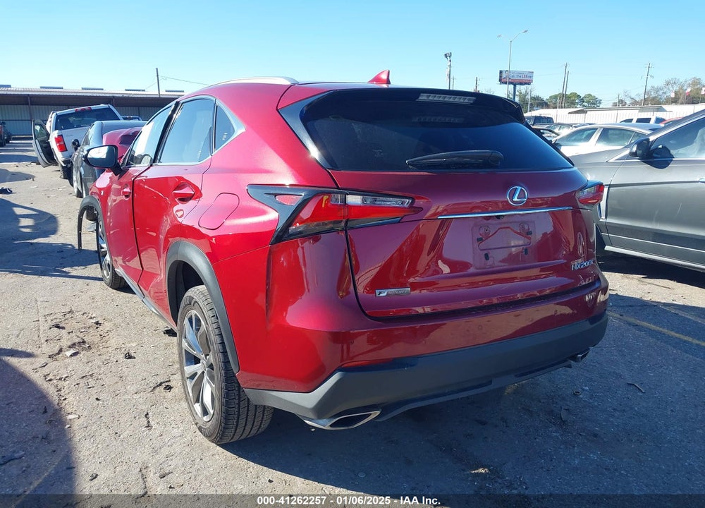 2017 LEXUS NX 200T F SPORT VIN: JTJYARBZ1H2078784