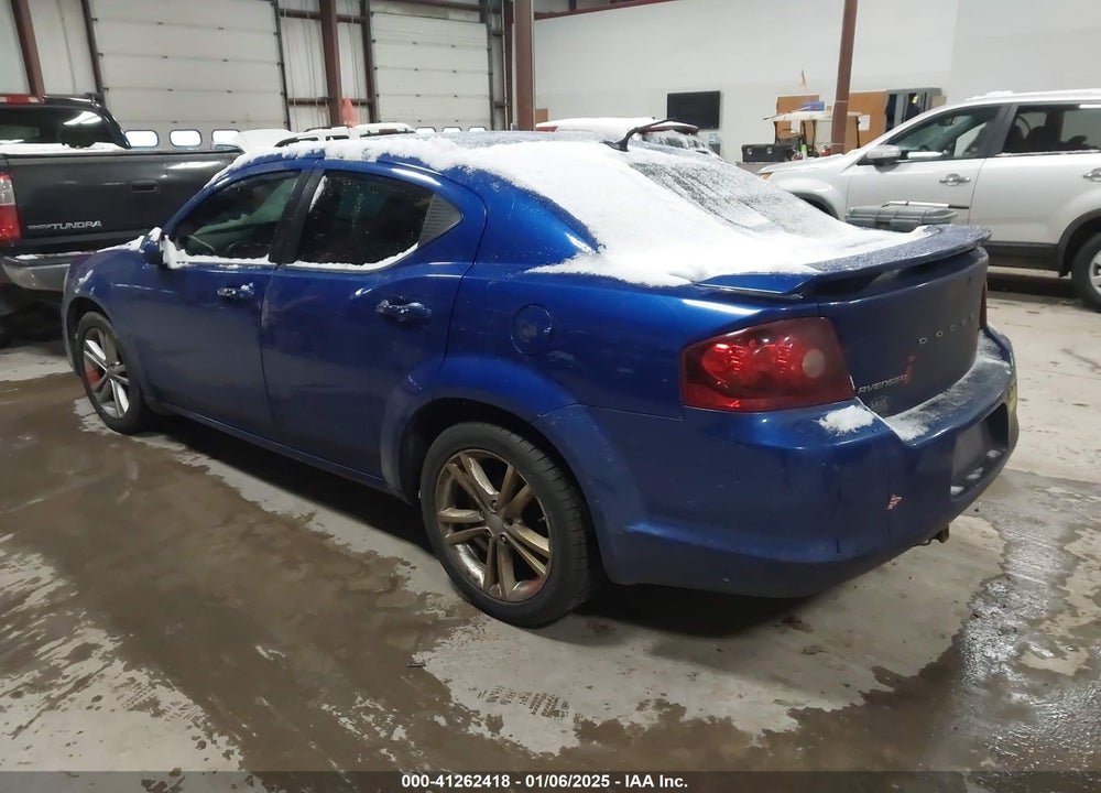 2012 DODGE AVENGER SXT VIN: 1C3CDZCB6CN213789