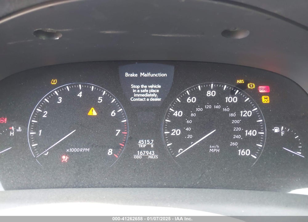 2010 LEXUS LS 460 L VIN: JTHGL5EF4A5041475