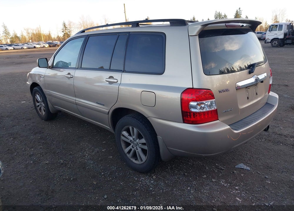 2007 TOYOTA HIGHLANDER HYBRID VIN: JTEEW21A370045298