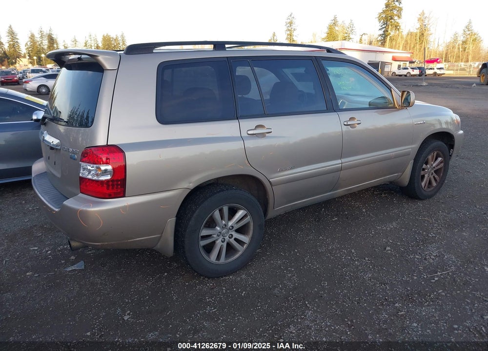 2007 TOYOTA HIGHLANDER HYBRID VIN: JTEEW21A370045298