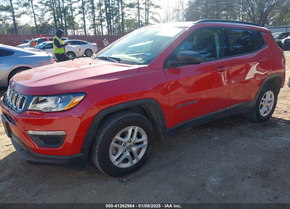 2018 JEEP COMPASS SPORT FWD VIN: 3C4NJCAB6JT250786