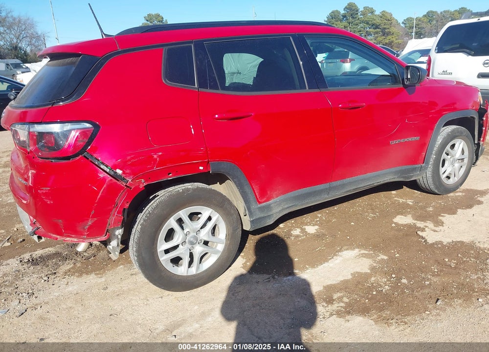 2018 JEEP COMPASS SPORT FWD VIN: 3C4NJCAB6JT250786