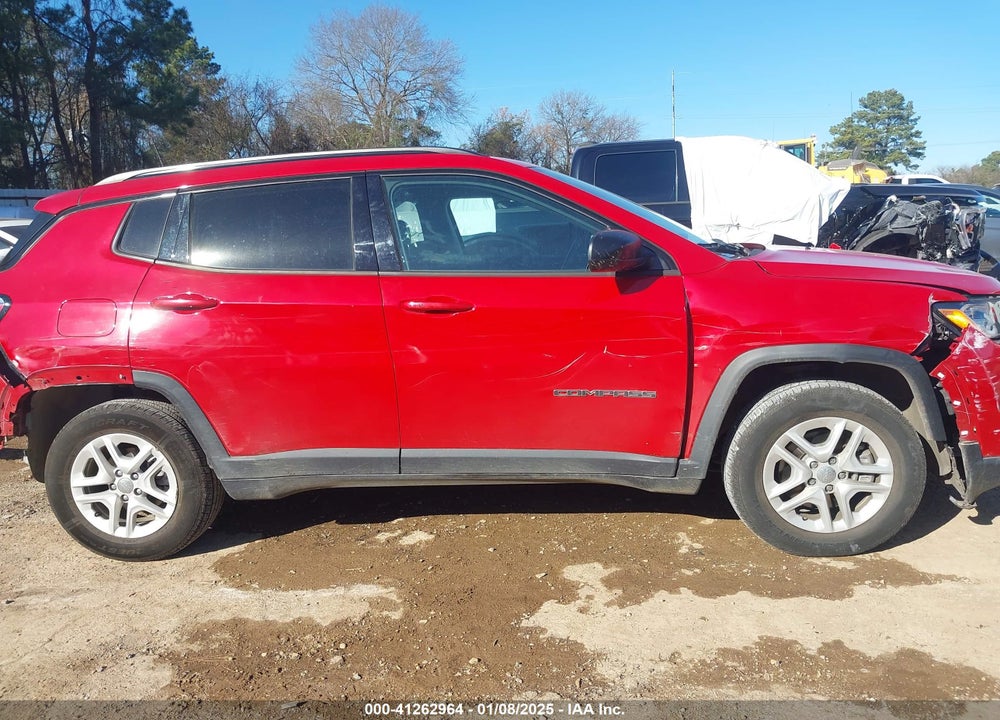 2018 JEEP COMPASS SPORT FWD VIN: 3C4NJCAB6JT250786