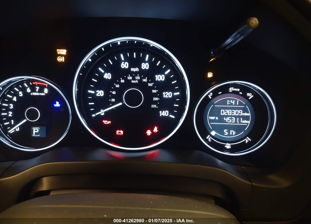 2017 HONDA HR-V EX-L VIN: 3CZRU6H74HM732022