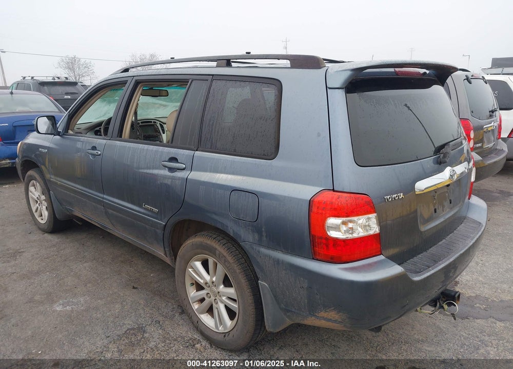 2007 TOYOTA HIGHLANDER HYBRID LIMITED V6 VIN: JTEDW21A370018548