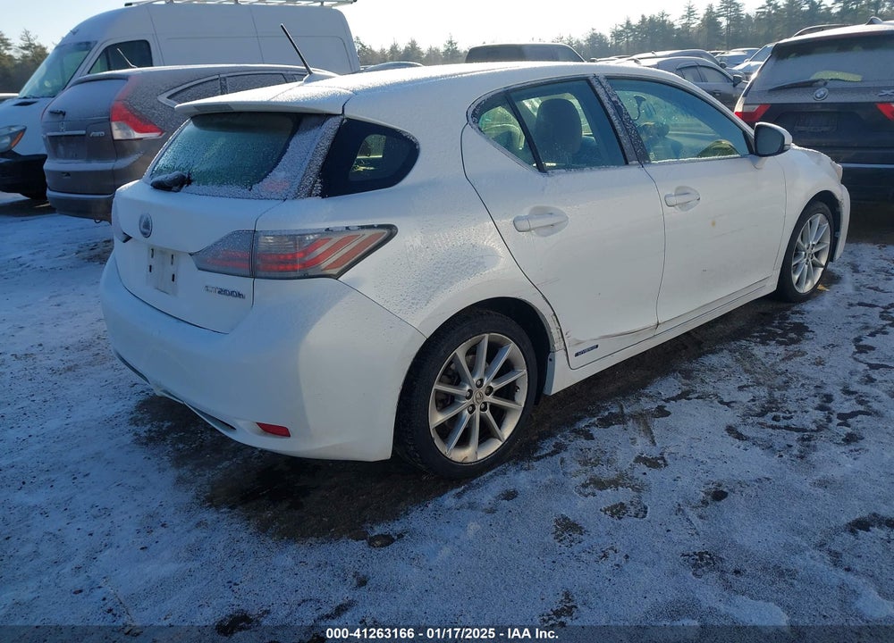2012 LEXUS CT 200H VIN: JTHKD5BH4C2073912