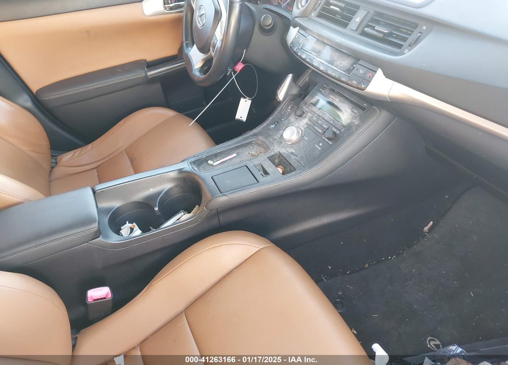 2012 LEXUS CT 200H VIN: JTHKD5BH4C2073912