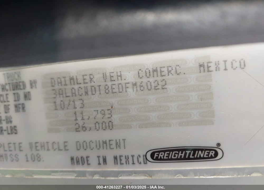 2014 FREIGHTLINER M2 106 MEDIUM DUTY VIN: 3ALACWDT8EDFM6022