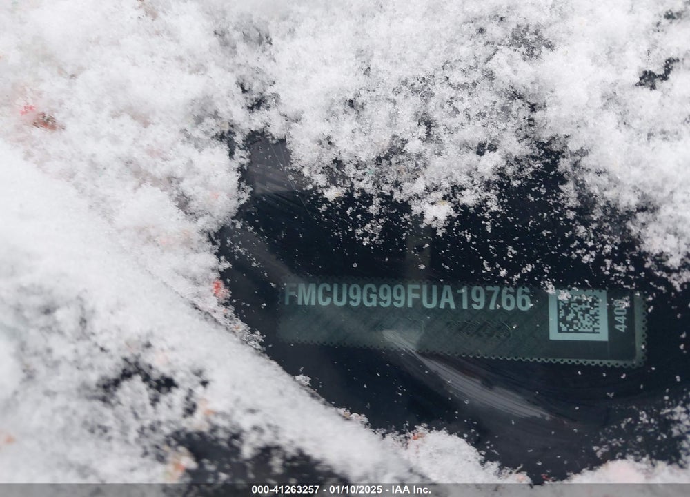 2015 FORD ESCAPE SE VIN: 1FMCU9G99FUA19766