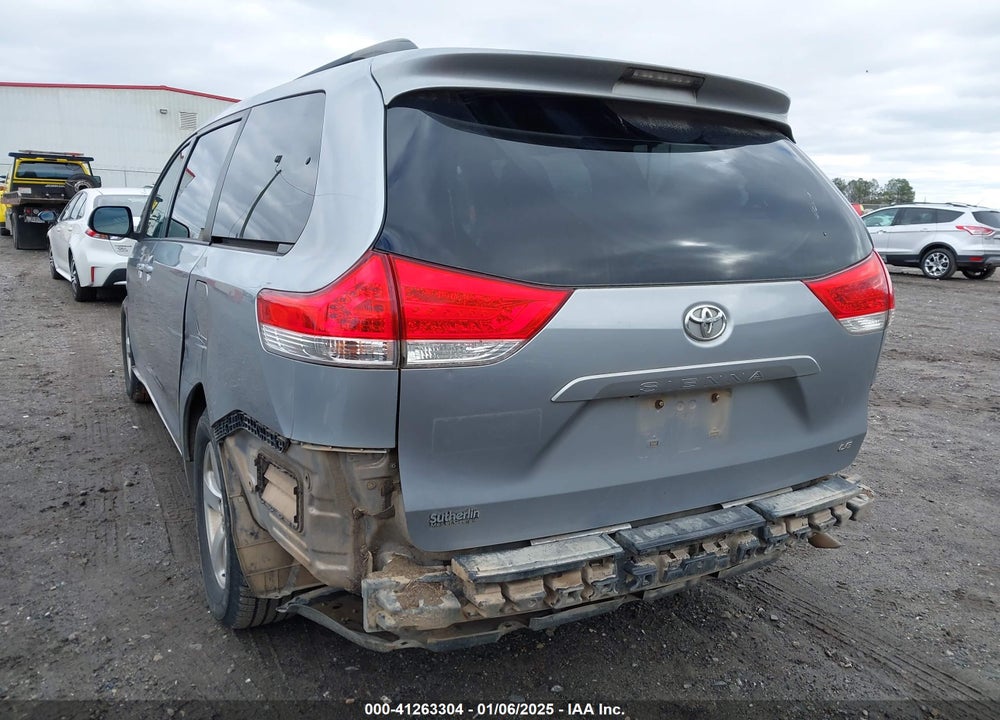 2012 TOYOTA SIENNA LE V6 8 PASSENGER VIN: 5TDKK3DC5CS202245
