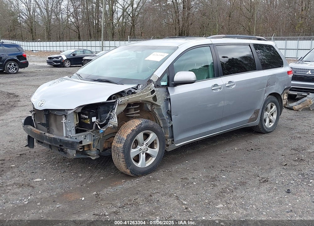 2012 TOYOTA SIENNA LE V6 8 PASSENGER VIN: 5TDKK3DC5CS202245