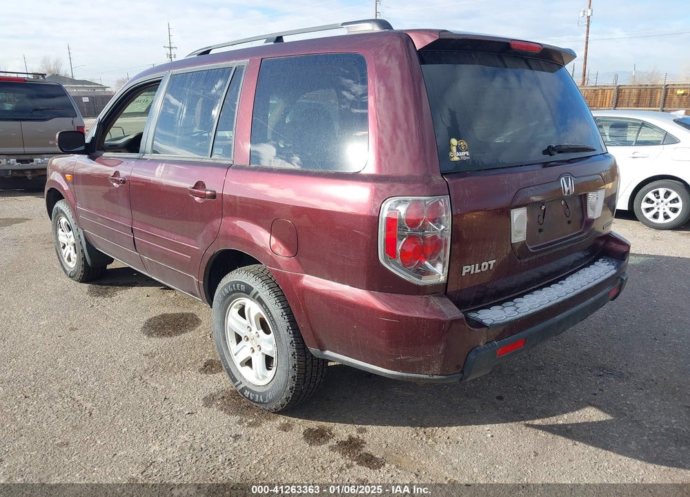 2008 HONDA PILOT VP VIN: 5FNYF18238B000102