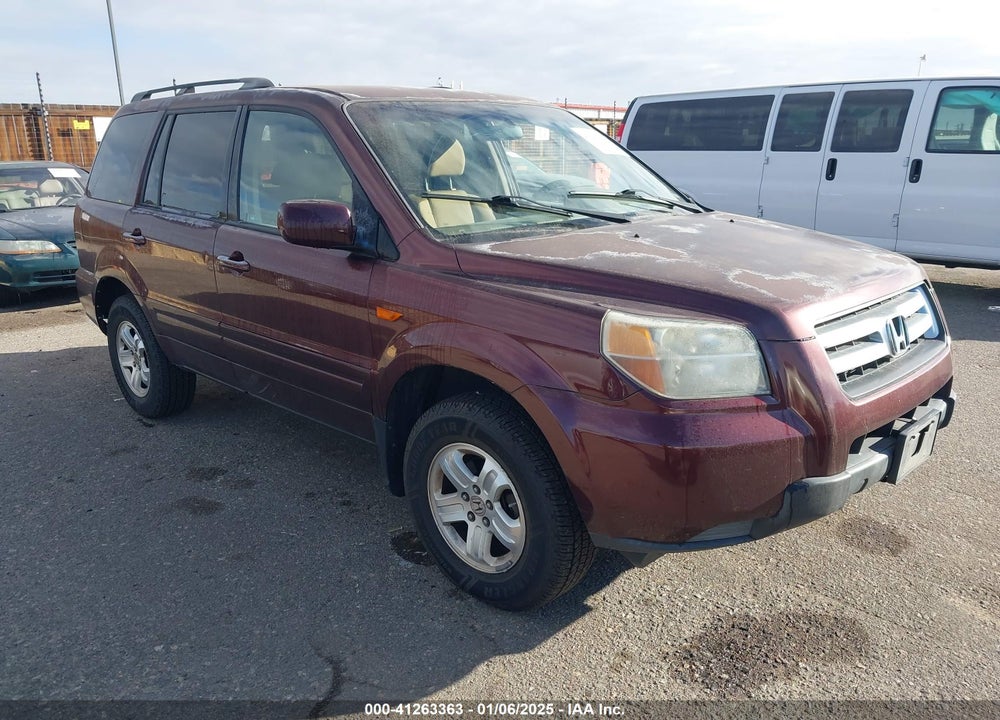 2008 HONDA PILOT VP VIN: 5FNYF18238B000102