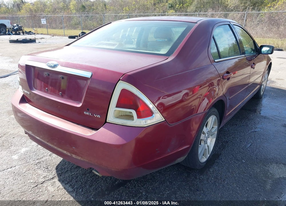 2006 FORD FUSION SEL VIN: 3FAHP08186R221131