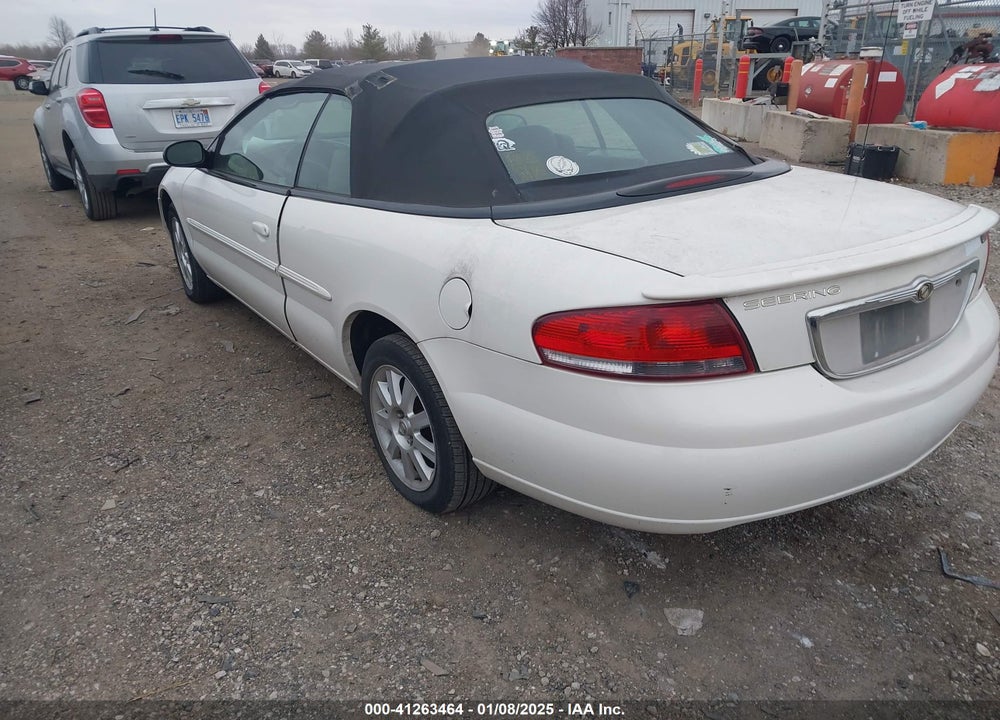 2002 CHRYSLER SEBRING GTC VIN: 1C3EL75R22N328723