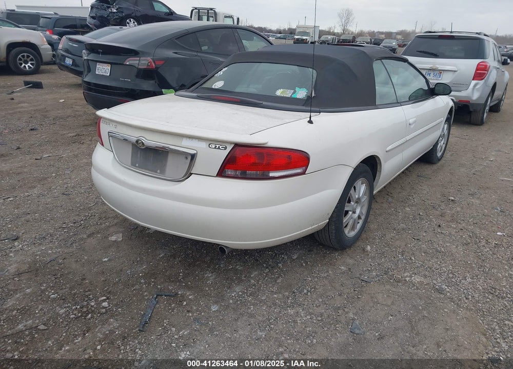 2002 CHRYSLER SEBRING GTC VIN: 1C3EL75R22N328723