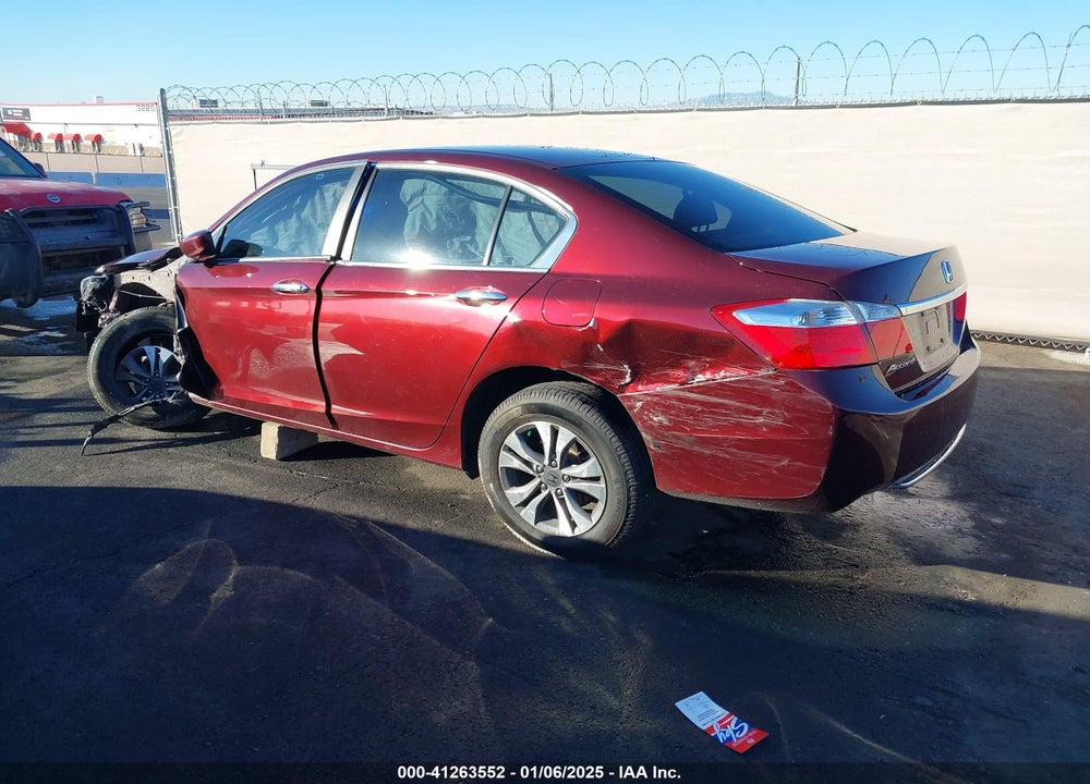 2013 HONDA ACCORD LX VIN: 1HGCR2F35DA116120