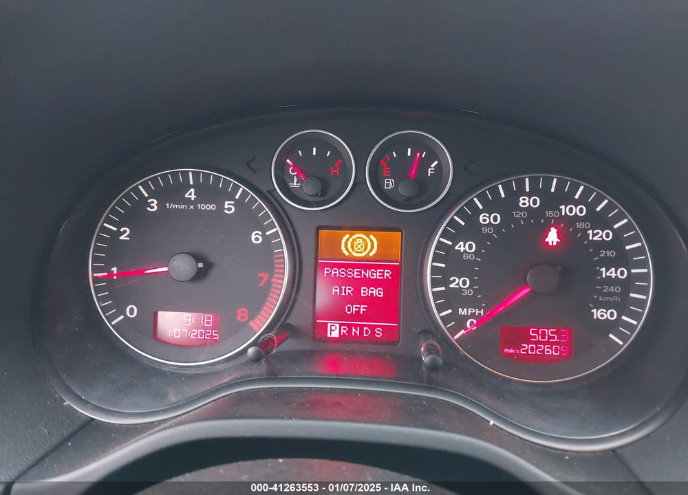 2006 AUDI A3 2.0T VIN: WAUNF68P66A000321