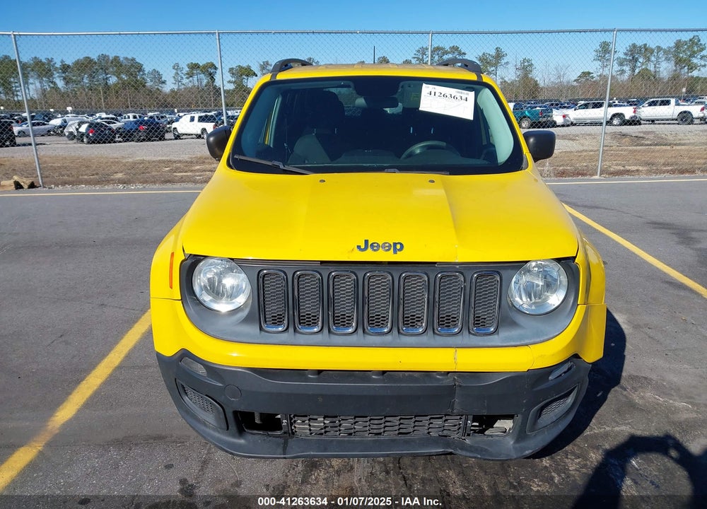 2016 JEEP RENEGADE SPORT VIN: ZACCJBAT7GPD68338