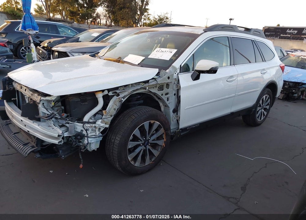2017 SUBARU OUTBACK 2.5I LIMITED VIN: 4S4BSANC1H3415653