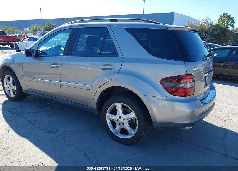 2008 MERCEDES-BENZ ML 350 4MATIC VIN: 4JGBB86EX8A347602