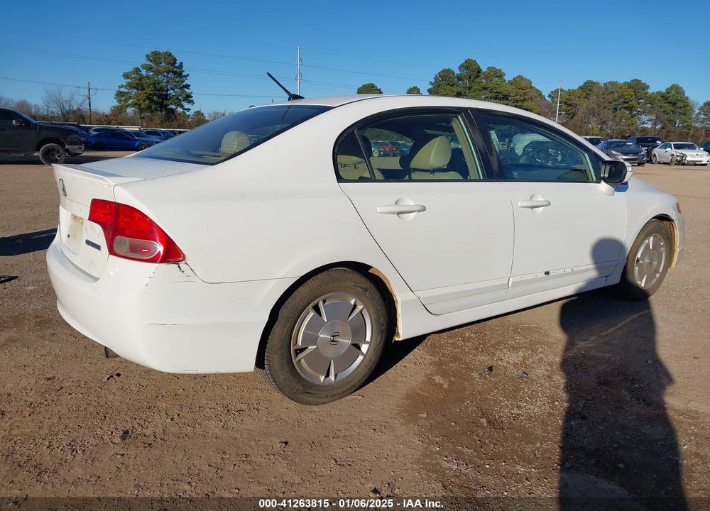 2007 HONDA CIVIC HYBRID VIN: JHMFA36227S013847