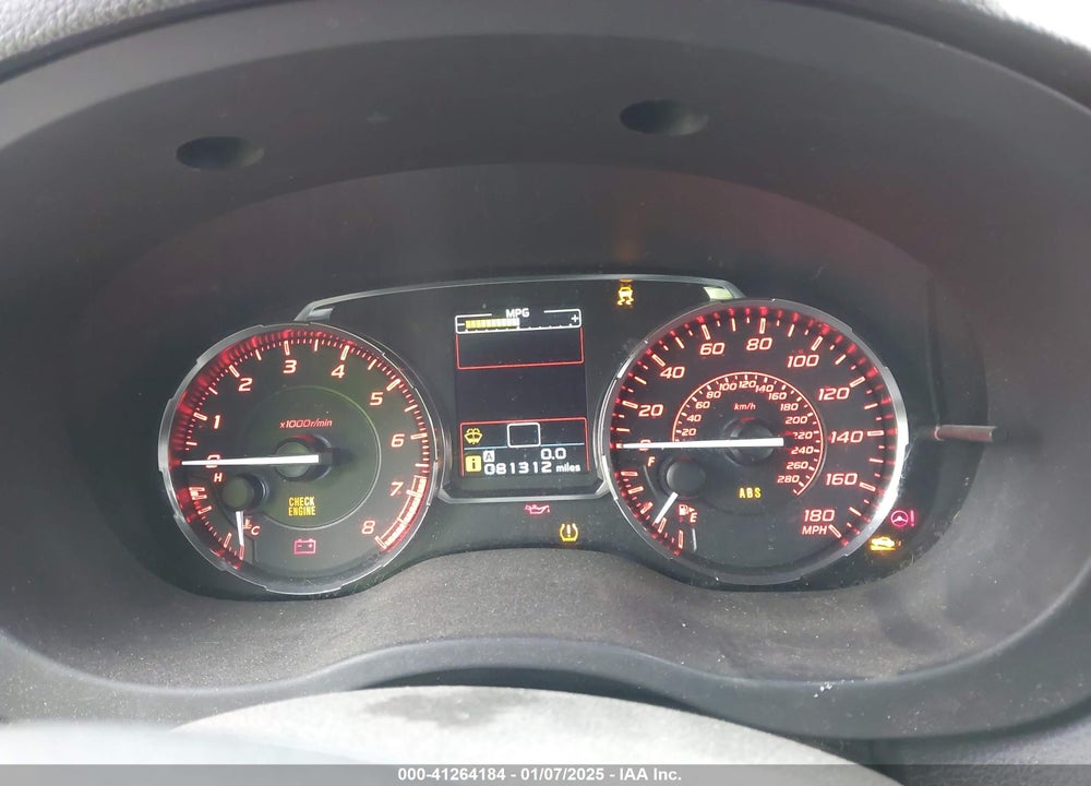 2017 SUBARU WRX VIN: JF1VA1E61H9802365