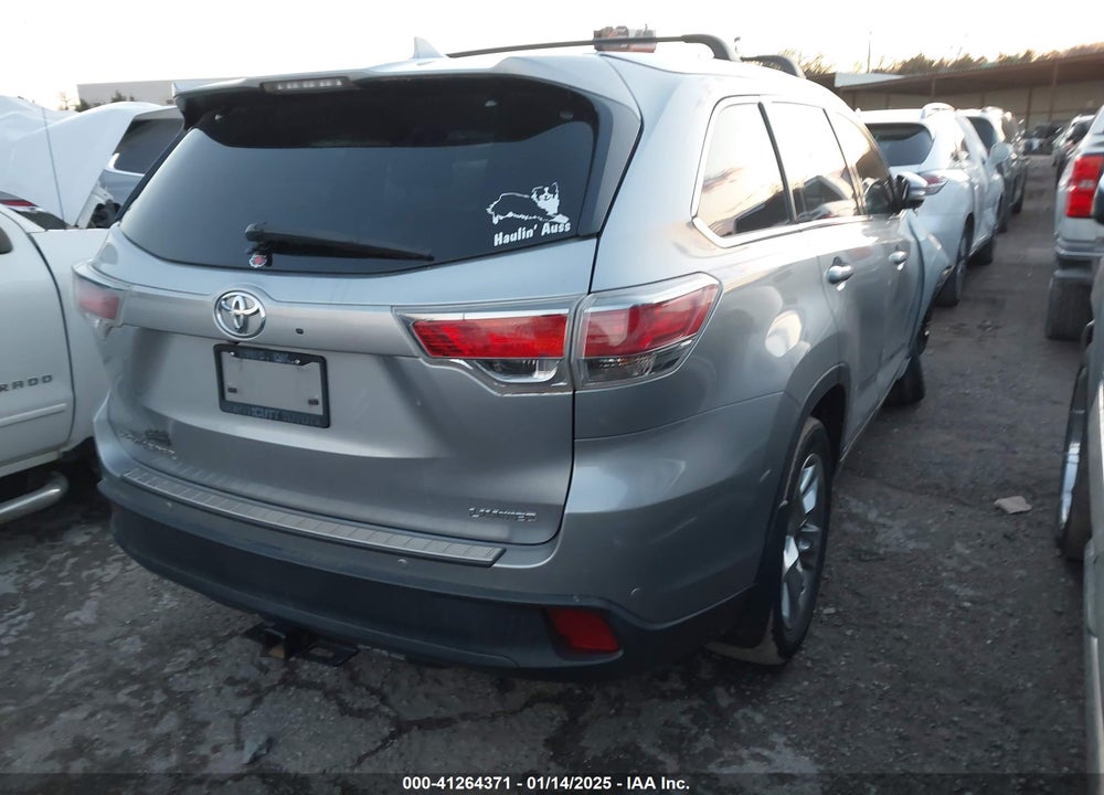 2015 TOYOTA HIGHLANDER LIMITED V6 VIN: 5TDYKRFH4FS040411