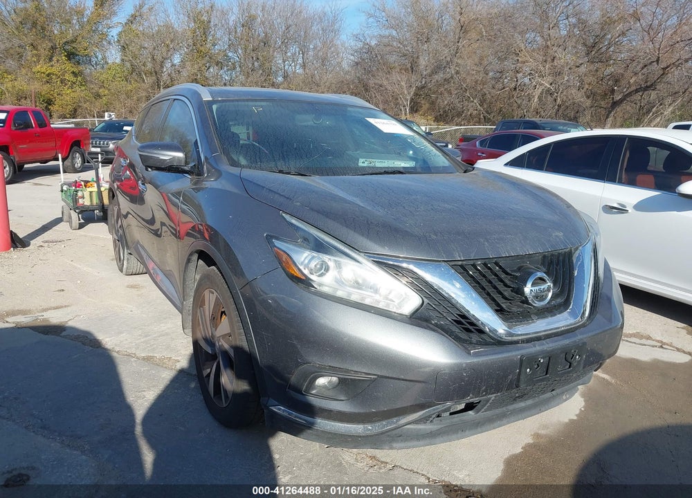 2015 NISSAN MURANO PLATINUM VIN: 5N1AZ2MG6FN249634