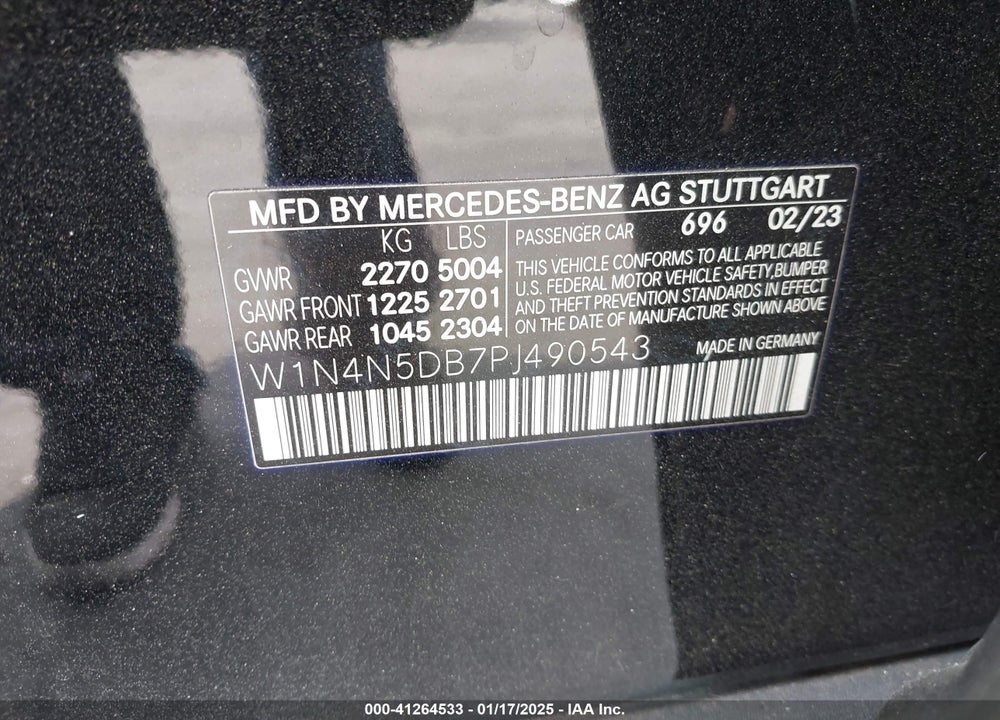 2023 MERCEDES-BENZ AMG GLA 45 VIN: W1N4N5DB7PJ490543