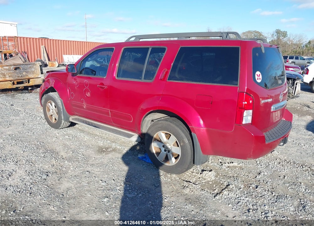 2010 NISSAN PATHFINDER SE VIN: 5N1AR1NN9AC619387