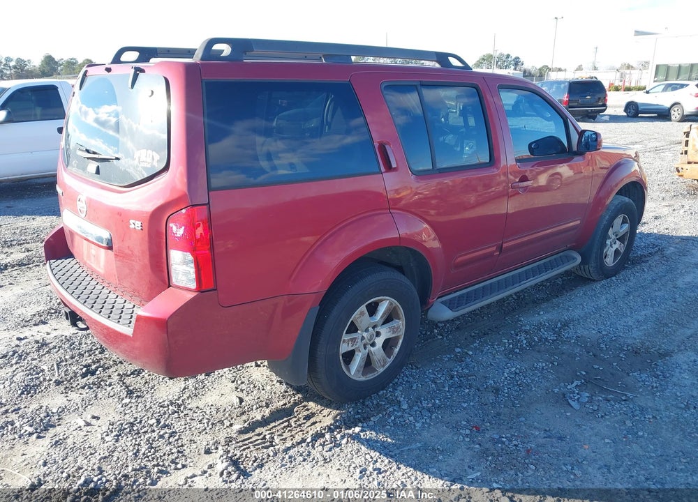 2010 NISSAN PATHFINDER SE VIN: 5N1AR1NN9AC619387