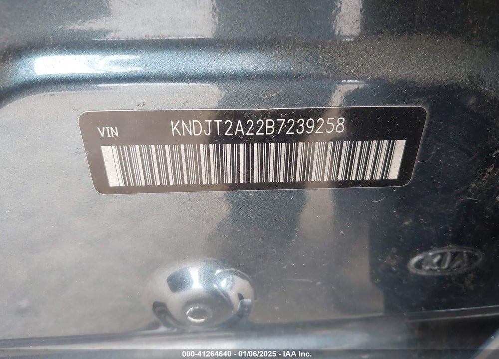 2011 KIA SOUL VIN: KNDJT2A22B7239258