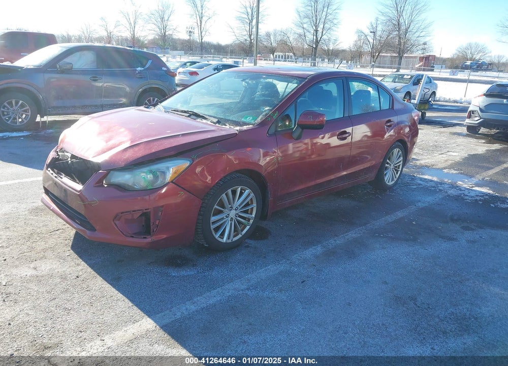 2012 SUBARU IMPREZA 2.0I PREMIUM VIN: JF1GJAD64CH011319