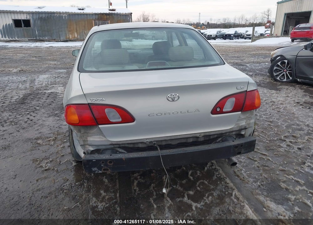 1999 TOYOTA COROLLA LE VIN: 2T1BR12E7XC150569