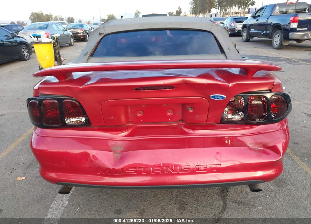 1996 FORD MUSTANG GT VIN: 1FALP45X5TF188379