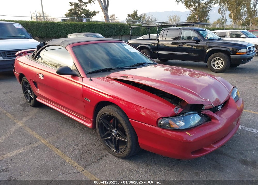 1996 FORD MUSTANG GT VIN: 1FALP45X5TF188379