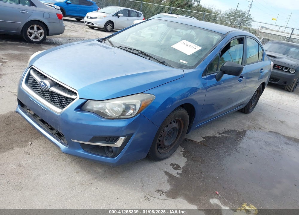 2016 SUBARU IMPREZA 2.0I VIN: JF1GJAA62GH006310