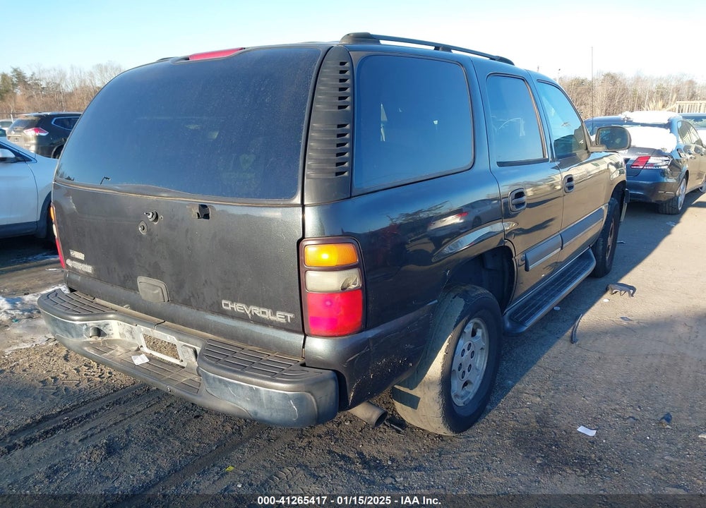 2004 CHEVROLET TAHOE LS VIN: 1GNEC13V74J124624