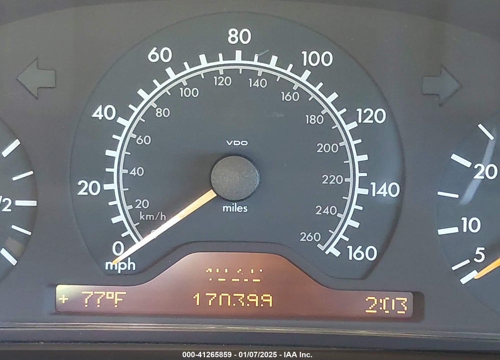 1999 MERCEDES-BENZ E 320 VIN: WDBJF65H8XA848473