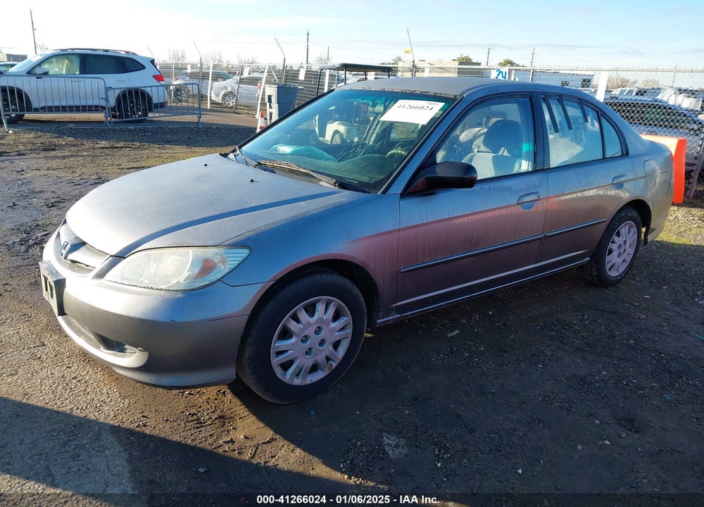 2004 HONDA CIVIC LX VIN: 2HGES15594H525975