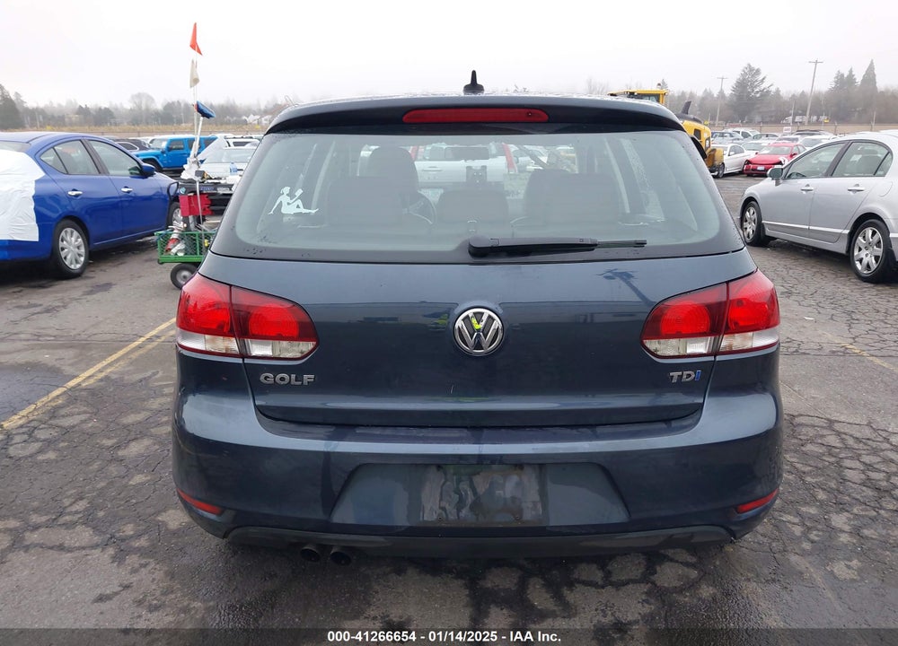 2013 VOLKSWAGEN GOLF 2.0L TDI 4-DOOR VIN: WVWNM7AJ0DW061426