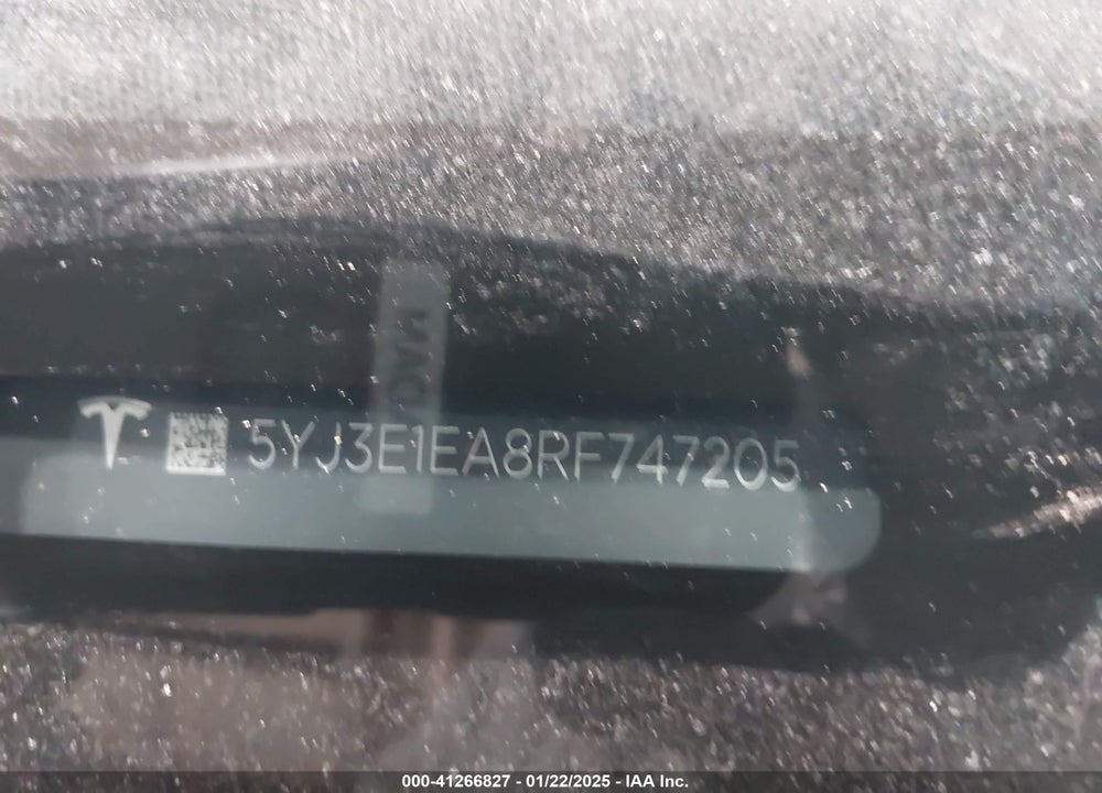 2024 TESLA MODEL 3 VIN: 5YJ3E1EA8RF747205