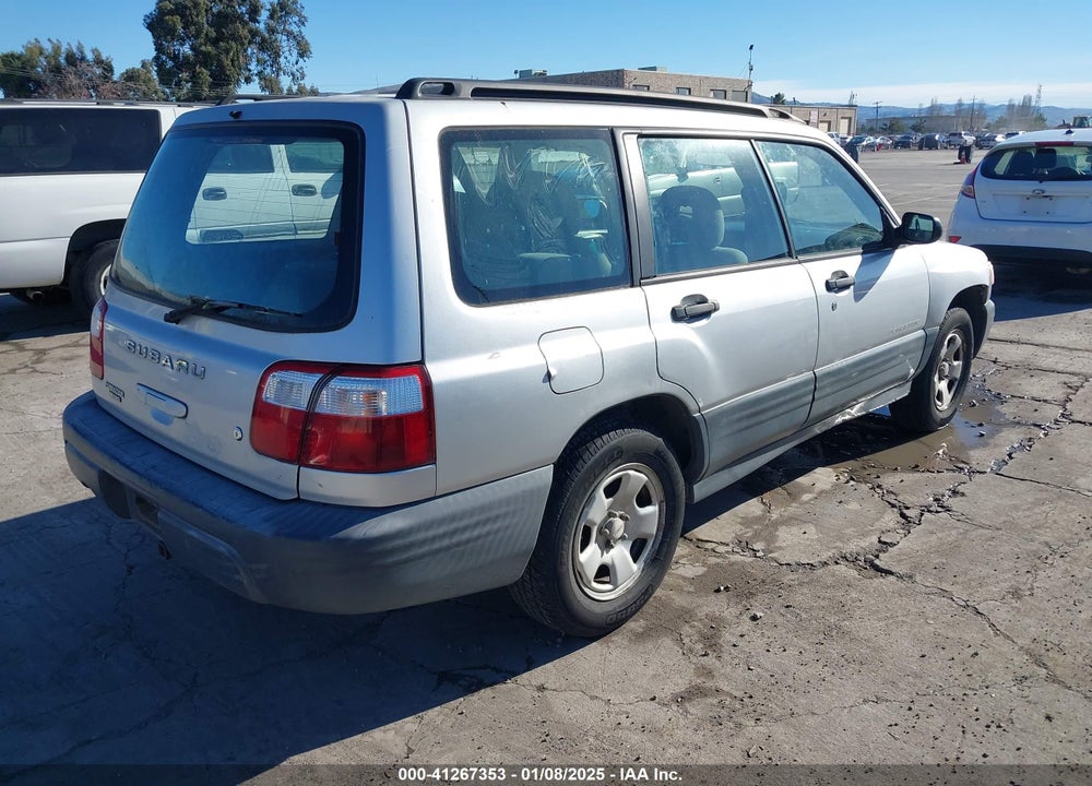 2002 SUBARU FORESTER L VIN: JF1SF63512H746503