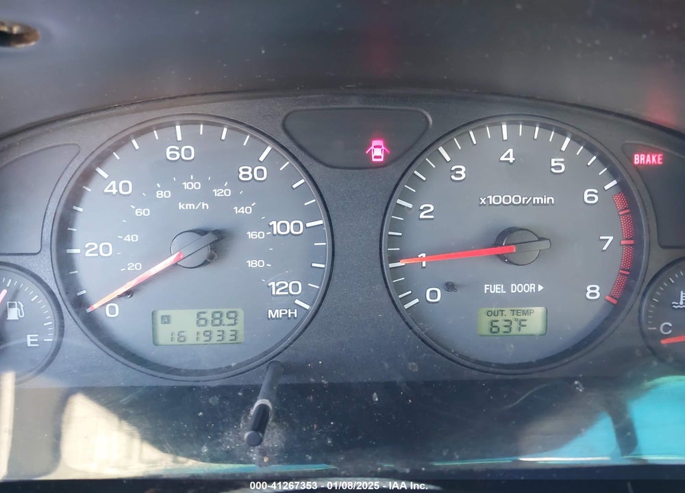 2002 SUBARU FORESTER L VIN: JF1SF63512H746503