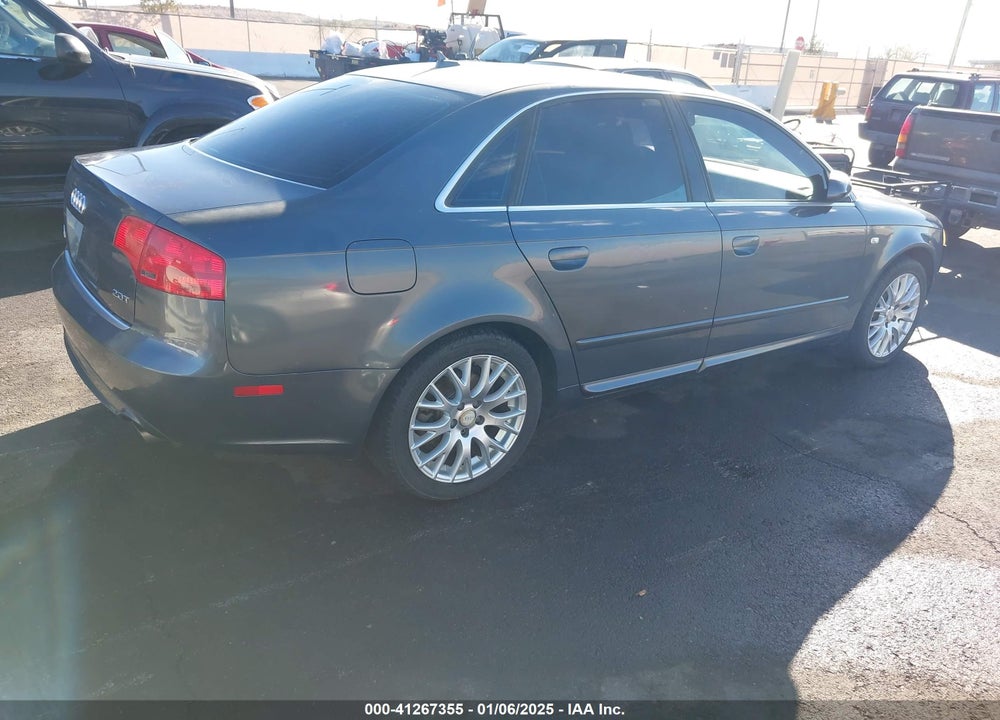 2008 AUDI A4 2.0T/2.0T SPECIAL EDITION VIN: WAUAF78E28A131378