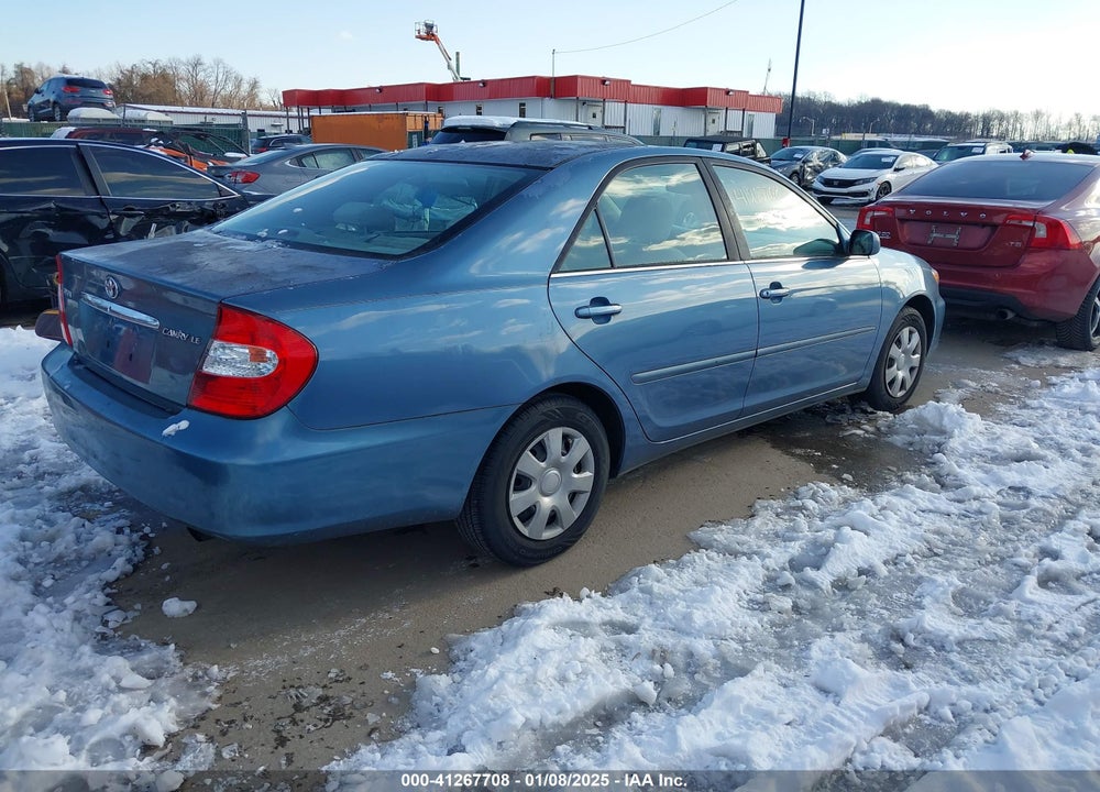 2004 TOYOTA CAMRY LE VIN: 4T1BE30K04U850072