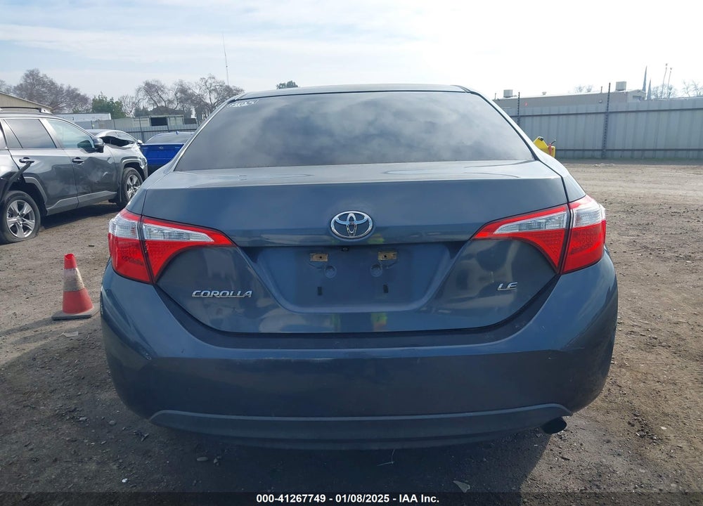 2016 TOYOTA COROLLA VIN: 5YFBURHEXGP395631
