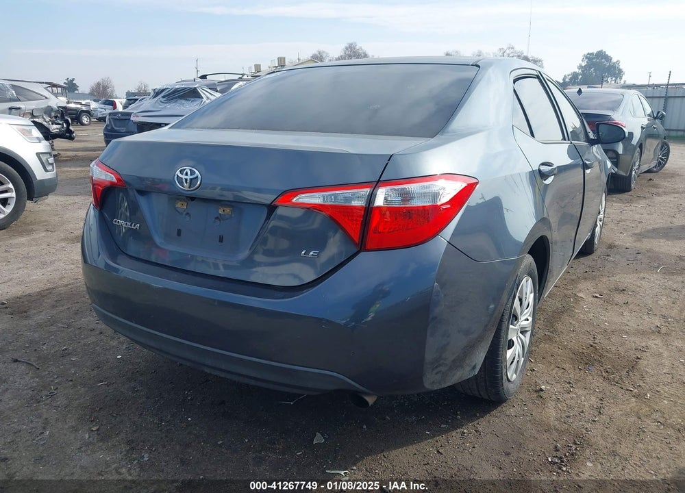 2016 TOYOTA COROLLA VIN: 5YFBURHEXGP395631